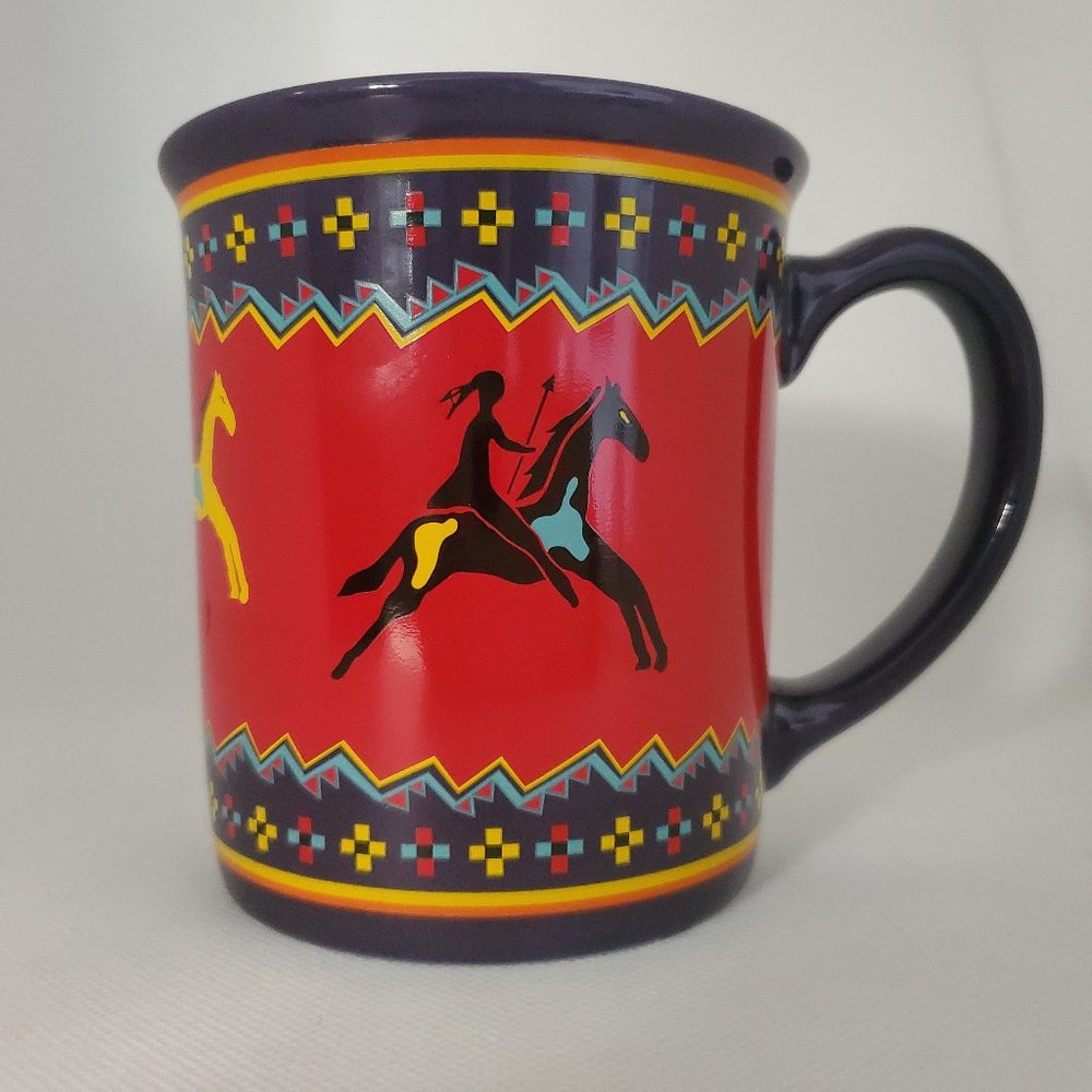 Pendleton Woolen Mills Mug  Celebrate the Horse Tribal Blanket Legendary Collect